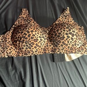 Cheetah print bra